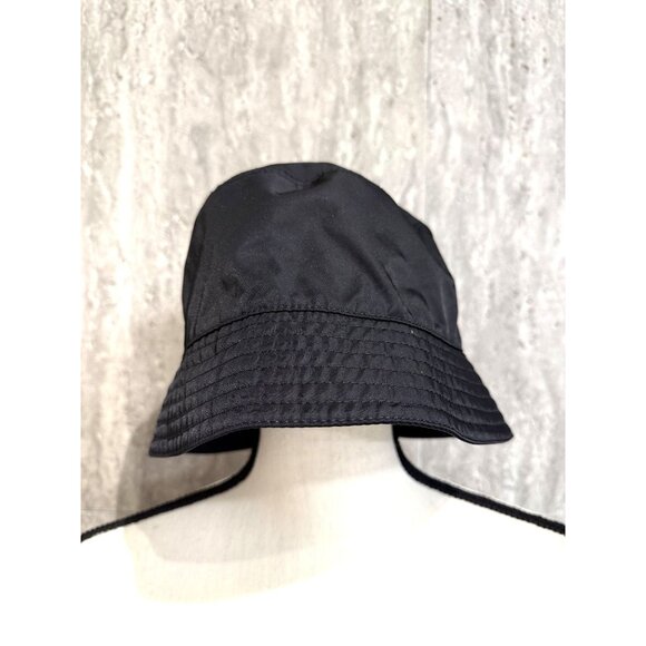 Prada Milano Black Re-Nylon Bucket Hat With Logo Patch Small - Picture 3 of 14